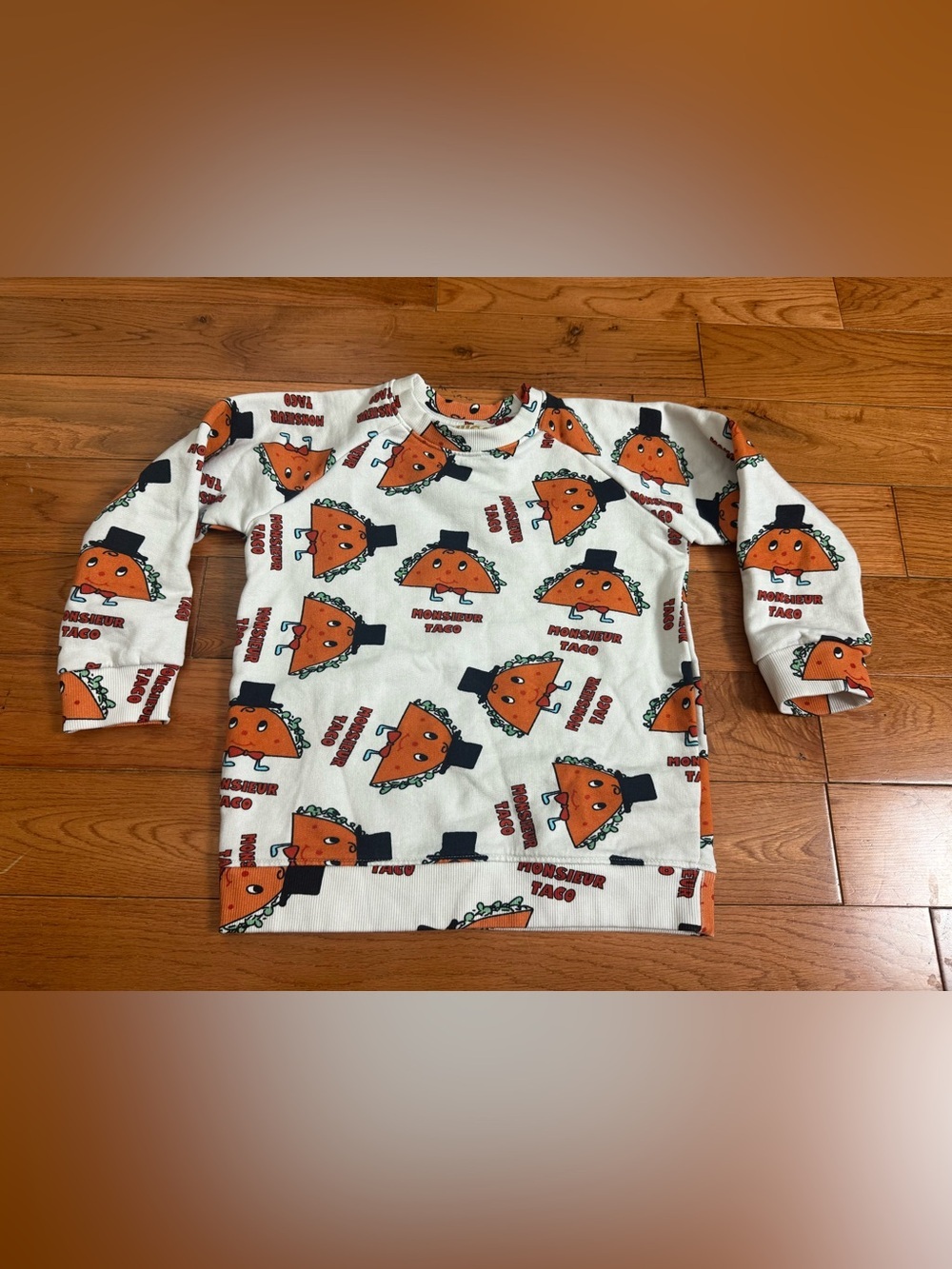 Hugo Loves Tiki Kids ‘Monsieur Taco’ Print Crewneck Sweatshirt